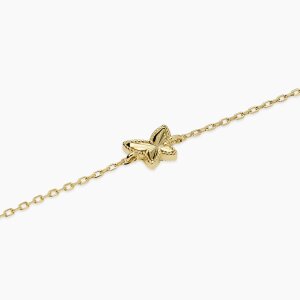 Mabina Armband 925 Goldplattiert Schmetterling 534169