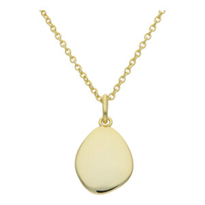 Collier Silber 925 Gold plattiert Tropfen JL53-05-0044...