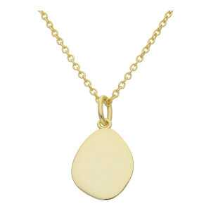 Collier Silber 925 Gold plattiert Tropfen JL53-05-0044...