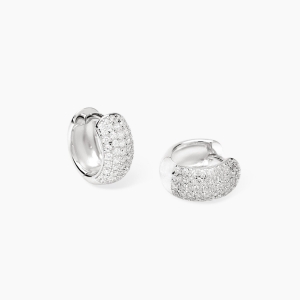Mabina Creolen Silber 925 Pavé-Zirkonia 563982