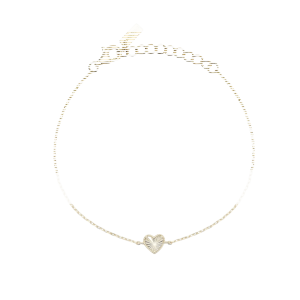 Mabina Silberarmband 925 Vergoldet mit Herz 534170