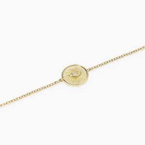 Mabina Silberarmband 925 Augenanhänger mit Zirkonia...