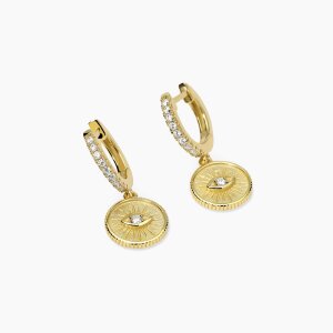 Mabina Creolen Silber 925 Goldplattiert mit...