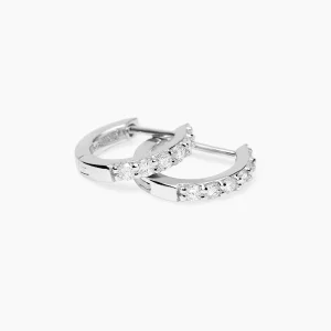 Mabina Creolen Silber 925 mit Labor Diamanten 0.30 Karat...