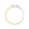 JuwelmaLux Ring bicolor 585er 14 Karat mit Brillant 0,05 ct. JL10-07-0420