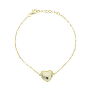 Herz Armband Silber 925 Gold plattiert JL53-03-0064...