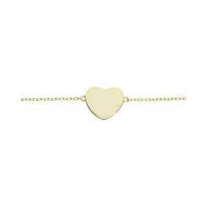 Herz Armband Silber 925 Gold plattiert JL53-03-0064...