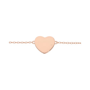 Herz Armband Silber 925 Roségold plattiert...