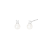 Mabina Ohrstecker Silber 925 Süßwasser Zuchtperlen & Labor Diamanten 563954 My Diamonds