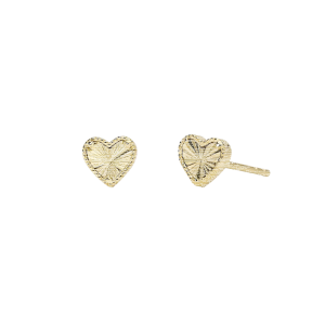 Mabina Herzohrstecker in Silber 925, Vergoldete 563981