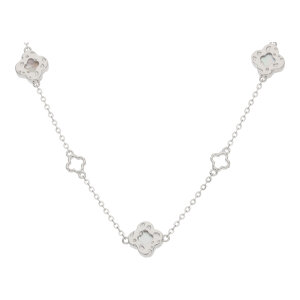 Collier Silber 925 Perlmutt Kleeblatt JL53-05-0077...