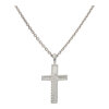 Kreuz Anhänger Silber 925 Zirkonia strukturiert JL20-02-1378 JuwelmaLux