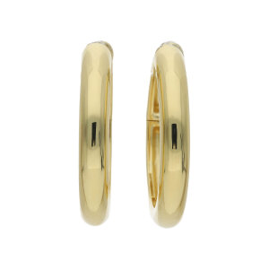 Creolen Silber 925 Gold plattiert Rund JL20-06-1377...