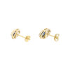 Ohrstecker 750 Gold Saphir Brillanten Second Hand 25326380 getragen