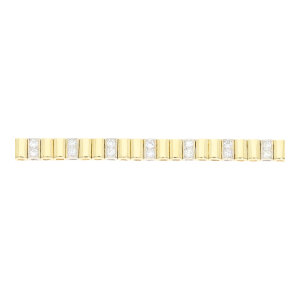 Damen Armband 750 Weißgold- Gelbgold ca. 0,75ct...