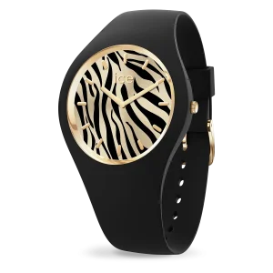 Ice-Watch Damen Uhr ICE Wild 025894 Black Gold Zebra