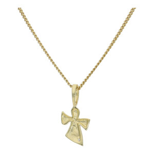 Schutzengel Anhänger Silber 925 Gold plattiert...