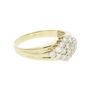 Damenring Diamanten ca.1,0 Carat Gold 585 Second Hand...