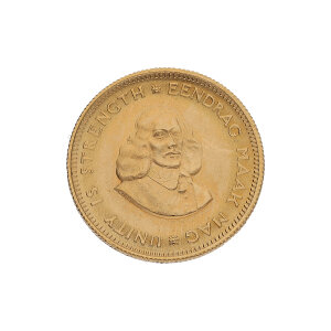 Goldmünze 916 Gold Südafrika 1-Rand...