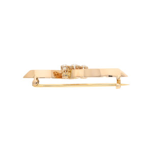 Brosche Vintage Rotgold 585 Diamanten Altschliff Second...