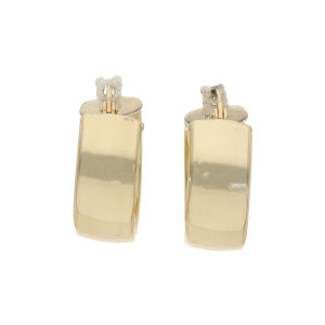 leichte Gold 585 Creolen aus Italien Second Hand 25326414...