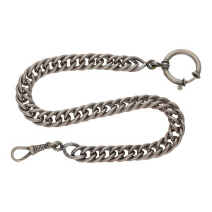 Taschenuhr Kette echt Silber Antike 25326418 getragen wie...