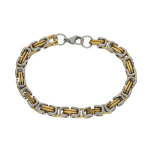Königsketten Armband Herren Edelstahl Bicolor 7,15...