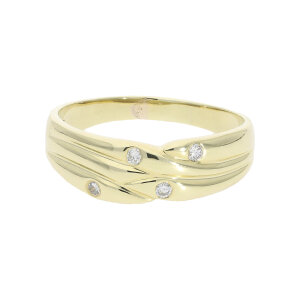 Diamantring Damen XL Gr.67 Gold 585 Brillant ca.0,16...