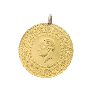 Ceyrek Altin Cumhuriyet türkische Goldmünze 916 Gold ca. 1,82 gramm mit Öse versch. Jahrgänge