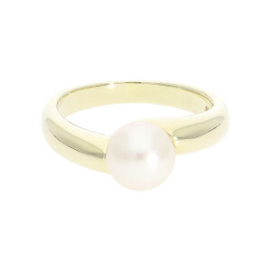 Perlenring Gold 585 massiv Akoya Zuchtperle ca 8,0 mm...