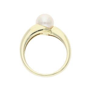 Perlenring Gold 585 massvi Akoya Zuchtperle ca 8,0 mm...
