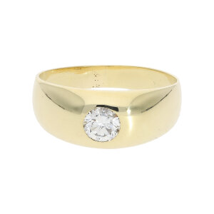Diamantring Gold 585 massiv ca.7,7 gramm Brillant ca.0,50...
