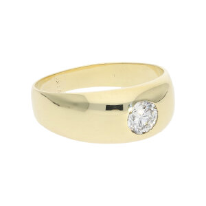 Diamantring Gold 585 massiv ca.7,7 gramm Brillant ca.0,50...