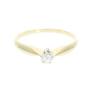 Verlobungsring Gold 585 Brillant ca.0,20 Carat Second...