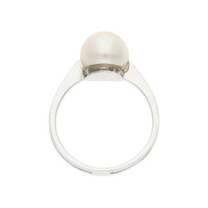 Perlen Ring Weißgold 585 Akoya Zurchtperlen ca.9,0...