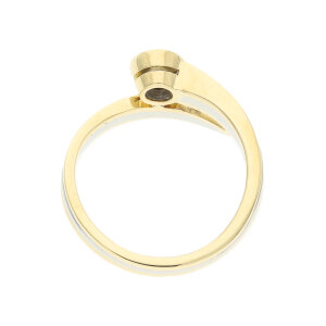 Diamantring ca.0,40 Carat Brillant Handarbeit Gold 750...