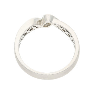 Platinring Matt, Glanz Brillant ca.0,20ct Second Hand...