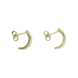 Goldene Damen Halbcreolen Gold 585 massiv Second Hand...