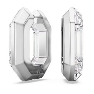 Swarovski Creolen Lucent 5696289 Achteck, Silberfarben
