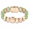 Swarovski Uhr 5729842 Armband im Oktagon-Schliff, Grün, Champagne-vergoldetes Finish