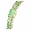 Swarovski Uhr 5729842 Armband im Oktagon-Schliff, Grün, Champagne-vergoldetes Finish