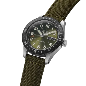 Seiko Uhr Herren 5 Sports Field Series Automatik HDB008K1 Edelstahl, Nylon, Grün