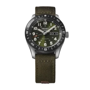 Seiko Uhr Herren 5 Sports Field Series Automatik HDB008K1 Edelstahl, Nylon, Grün