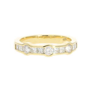 Diamantring Gold 750 massiv ca.0,70 Carat Diamanten...