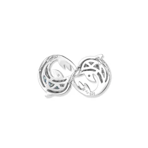 Seinerzeit Duo Delfin Infinity Anhänger SZA-3995-490 Silber 925, Zirkonia