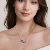 Seinerzeit Duo Delfin Infinity Anhänger SZA-3995-490 Silber 925, Zirkonia