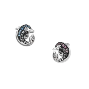 Seinerzeit Duo Delfin Infinity Ohrringe SZA-2995-490...