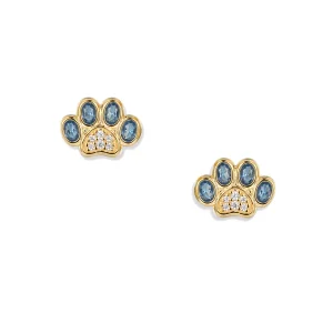 Seinerzeit Azur Paw Pfoten Ohrringe SZA-2964-492 Silber...