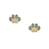Seinerzeit Azur Paw Pfoten Ohrringe SZA-2964-492 Silber 925, Gold plattiert