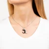 Seinerzeit Ying Katzen Anhänger SZA-3990-235 Silber 925, Zirkonia